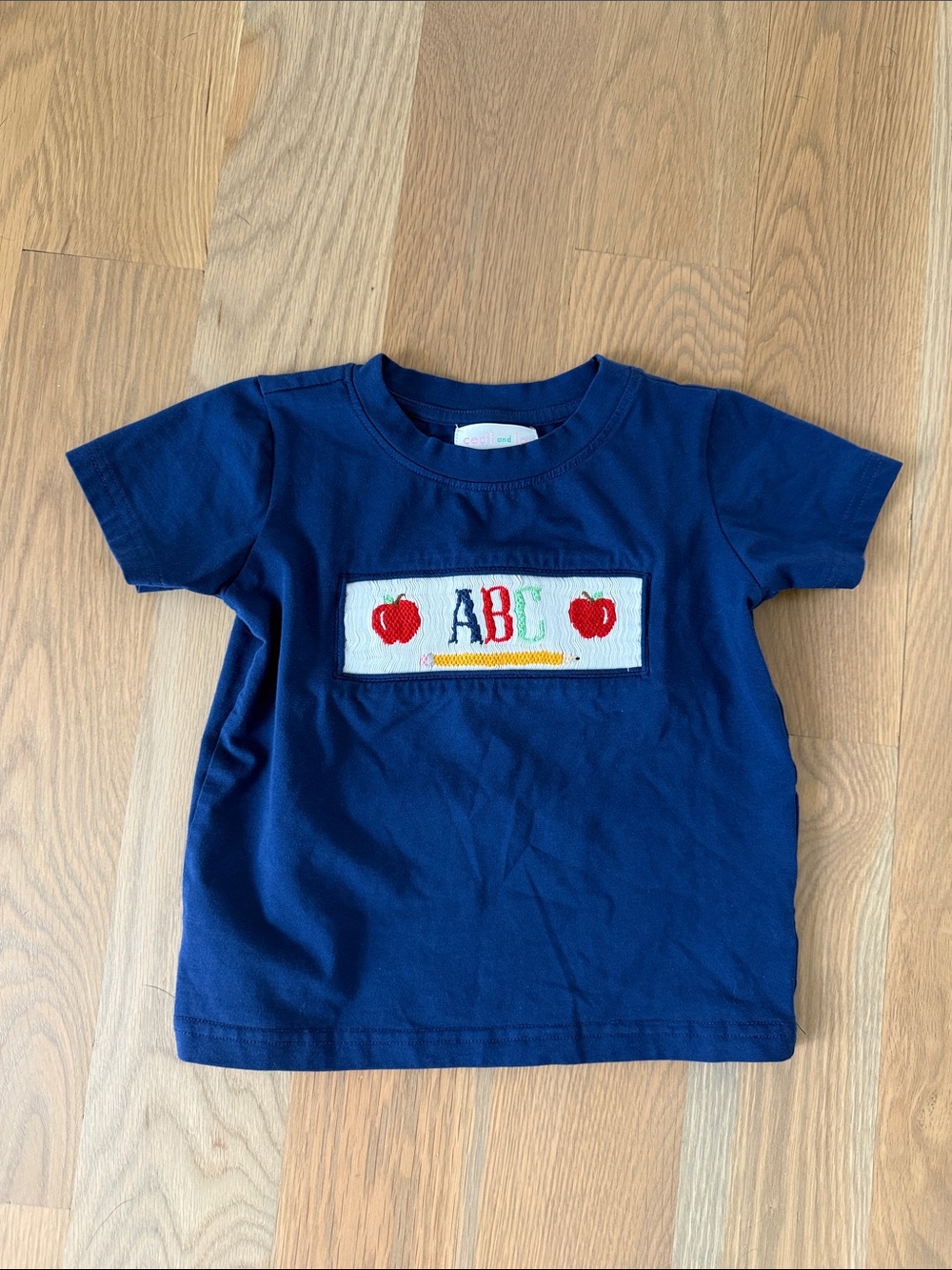 Cecil and Lou Kids Navy ABC Tee 3T